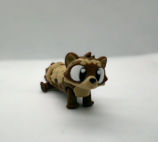 3D-Printed Ferret Figurine – Articulated Toy