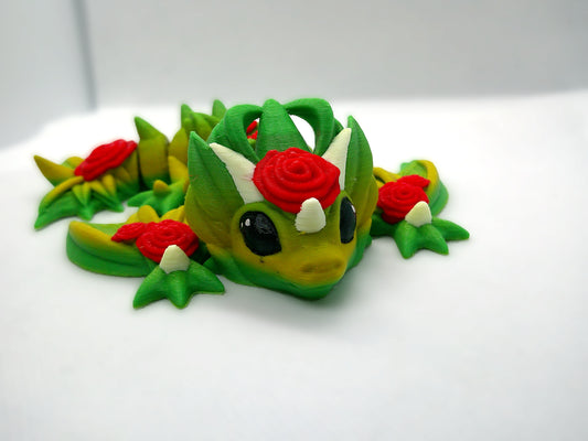 3D- articulated rose dragon