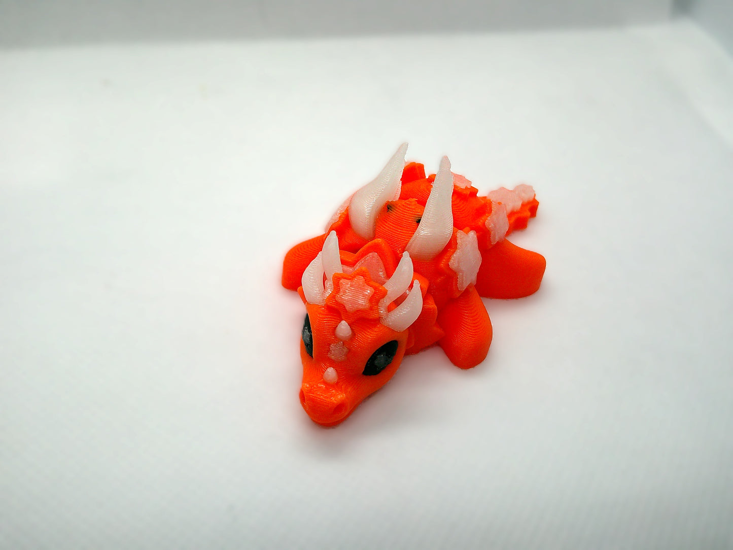 Orange mini dragon -3D figurine