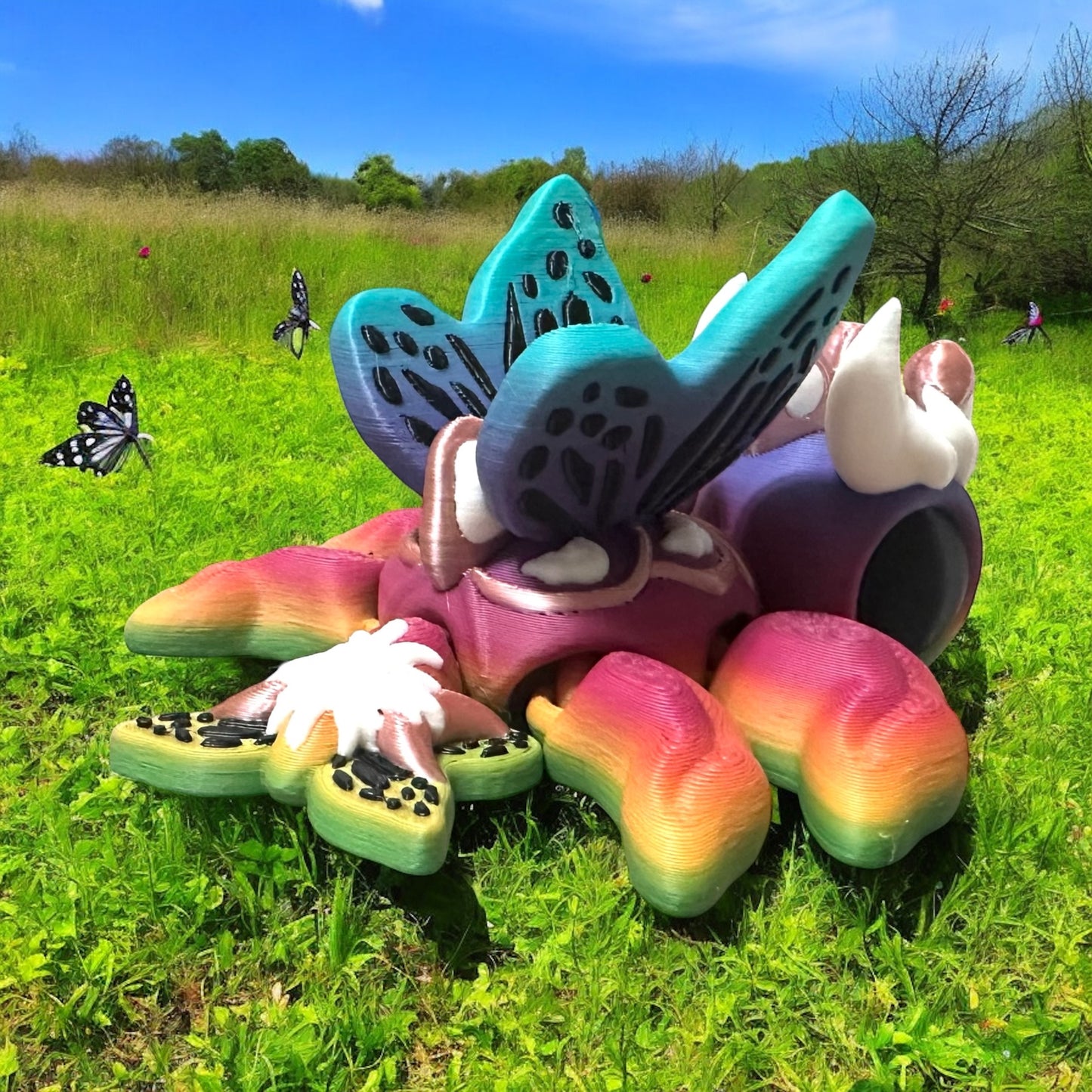 Rainbow Gemini butterfly turtle