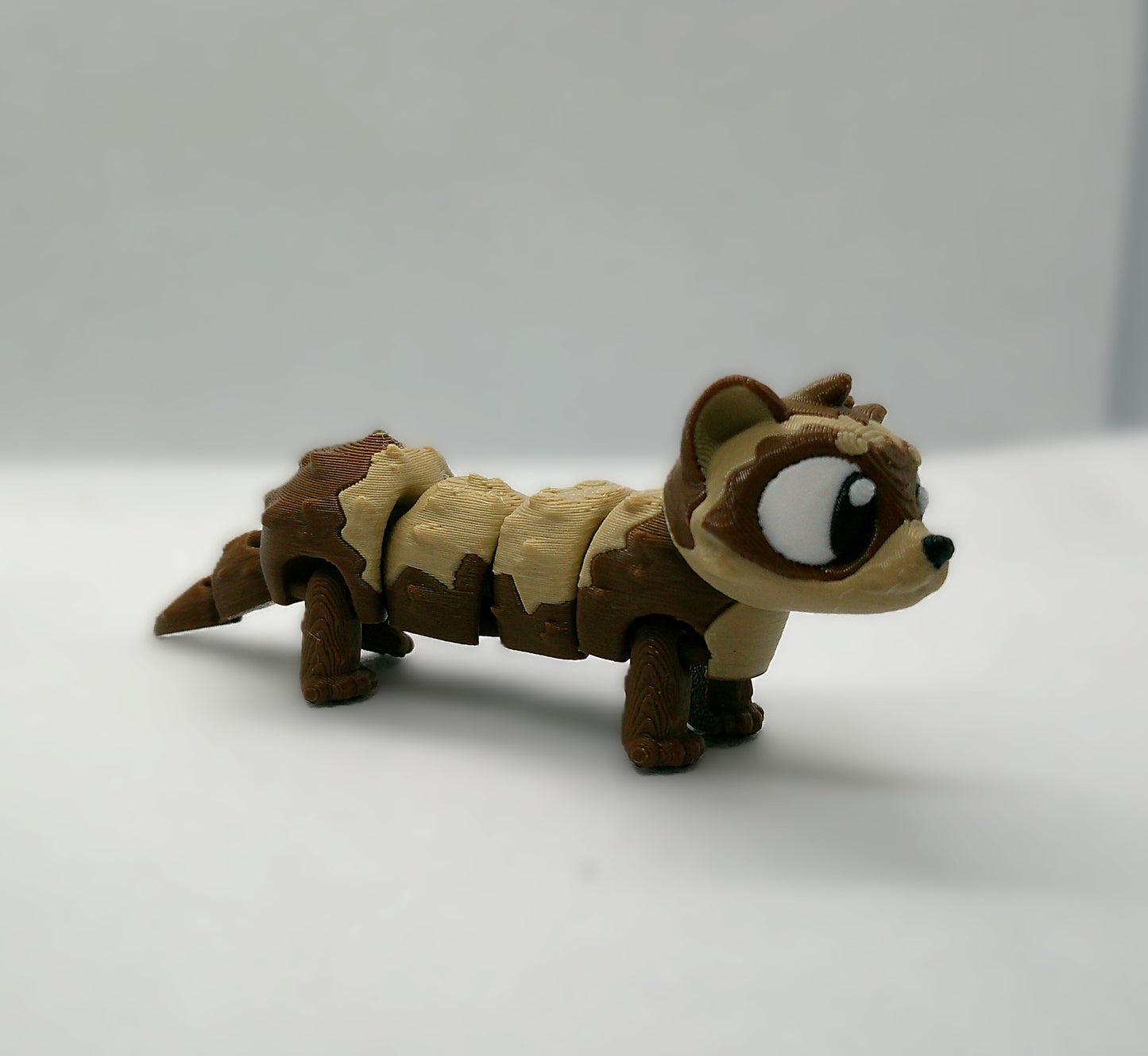 3D-Printed Ferret Figurine – Articulated Toy