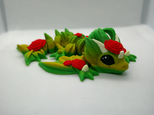 3D- articulated rose dragon