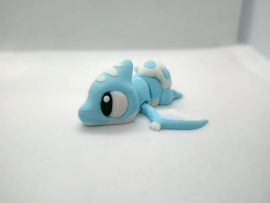blue dinosaur hatching 3d print