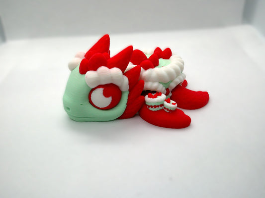 Strawberry cake articulated dragon -3D