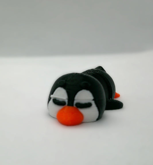 Sleepy penguin -3d printed figurine