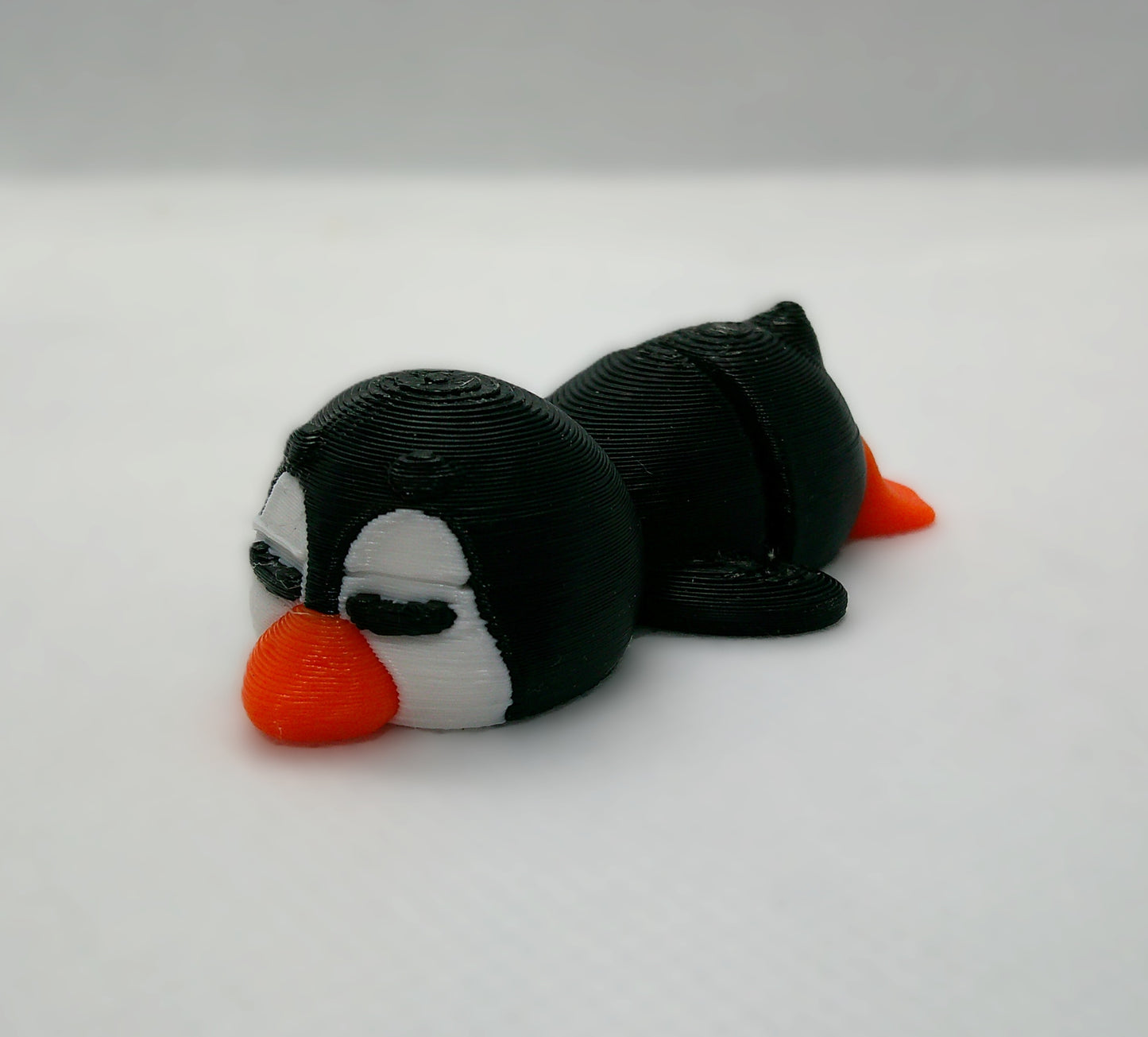 Sleepy penguin -3d printed figurine