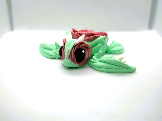 Rose gold rose turtle 3D-print figurine