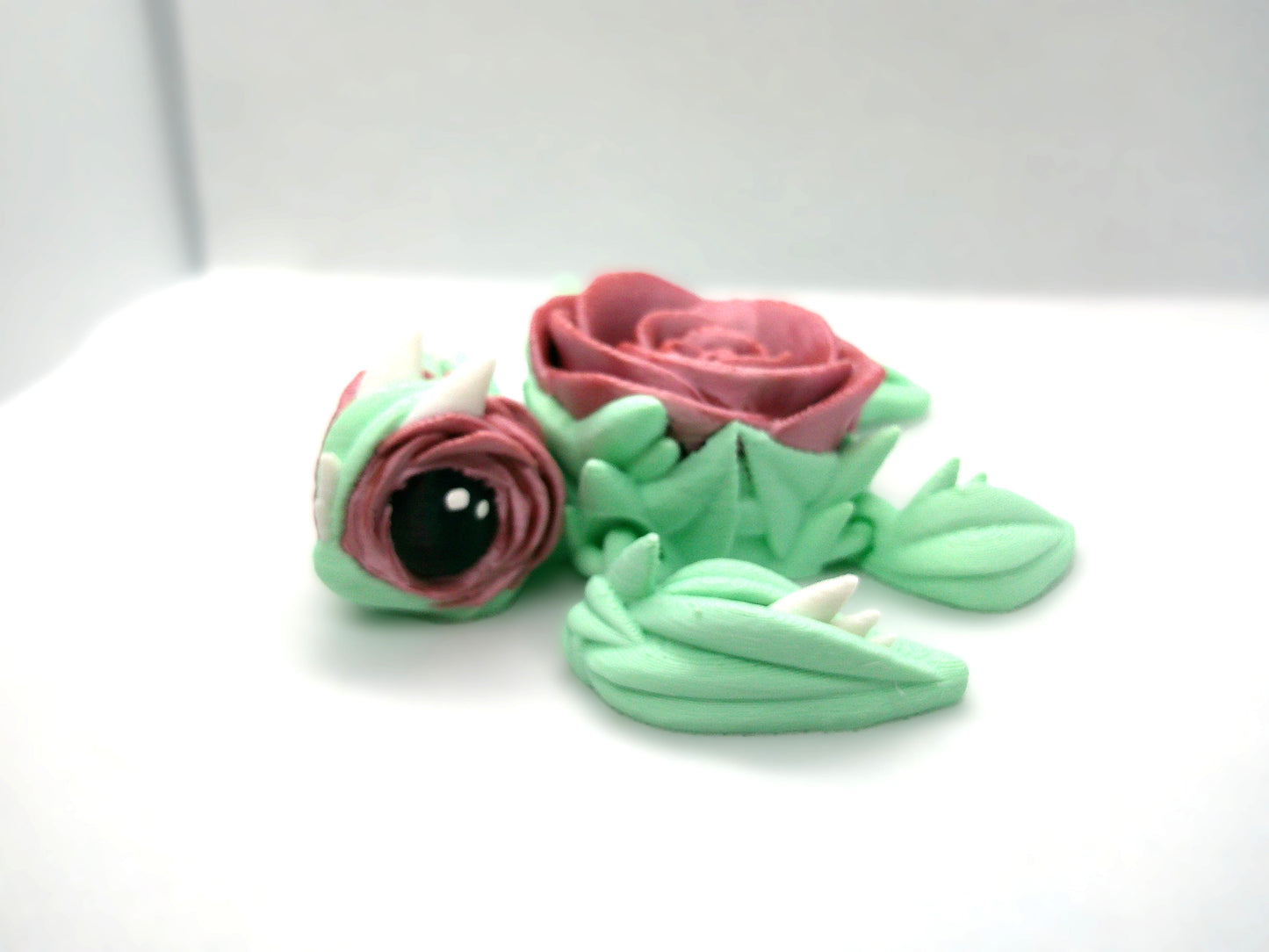 Rose gold rose turtle 3D-print figurine