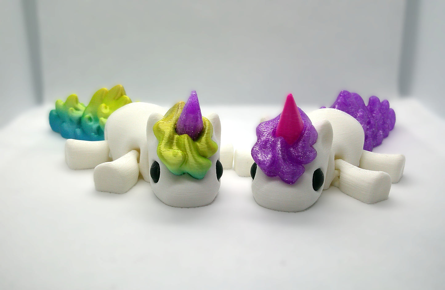 Flexi magical Unicorn 3d-print figurine