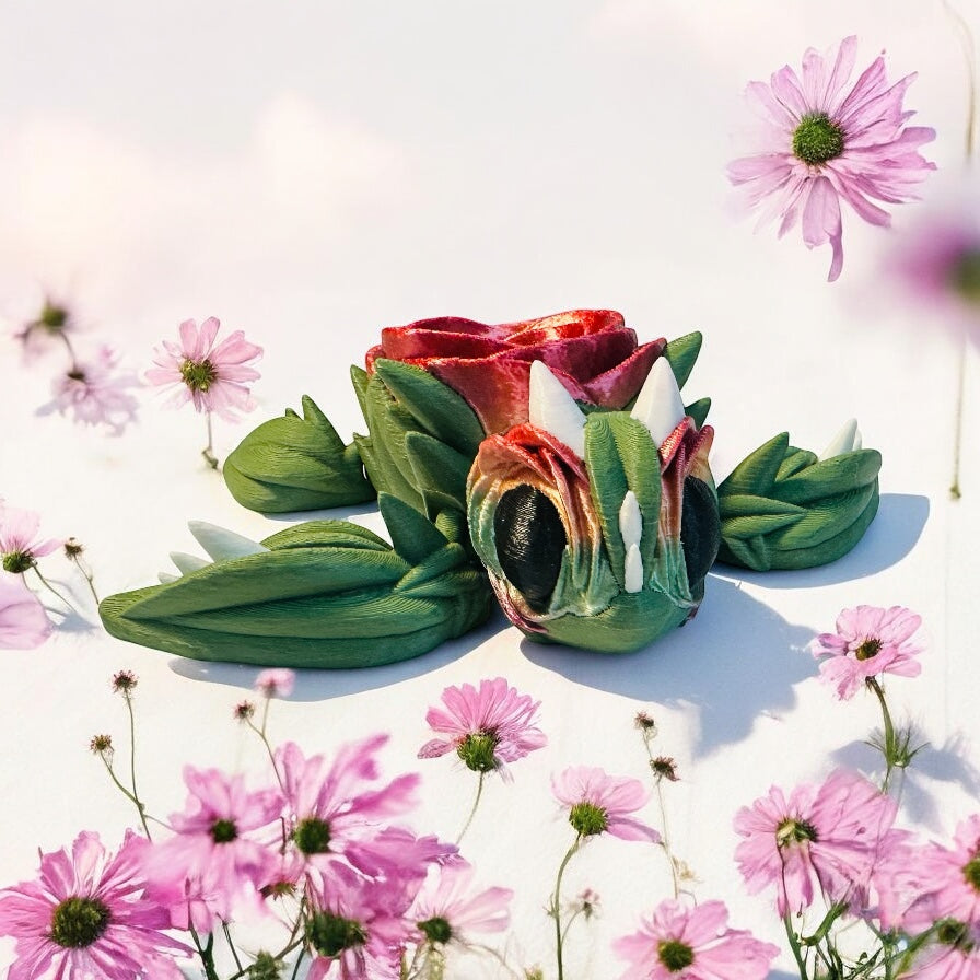 Rainbow Rose turtle 3d print