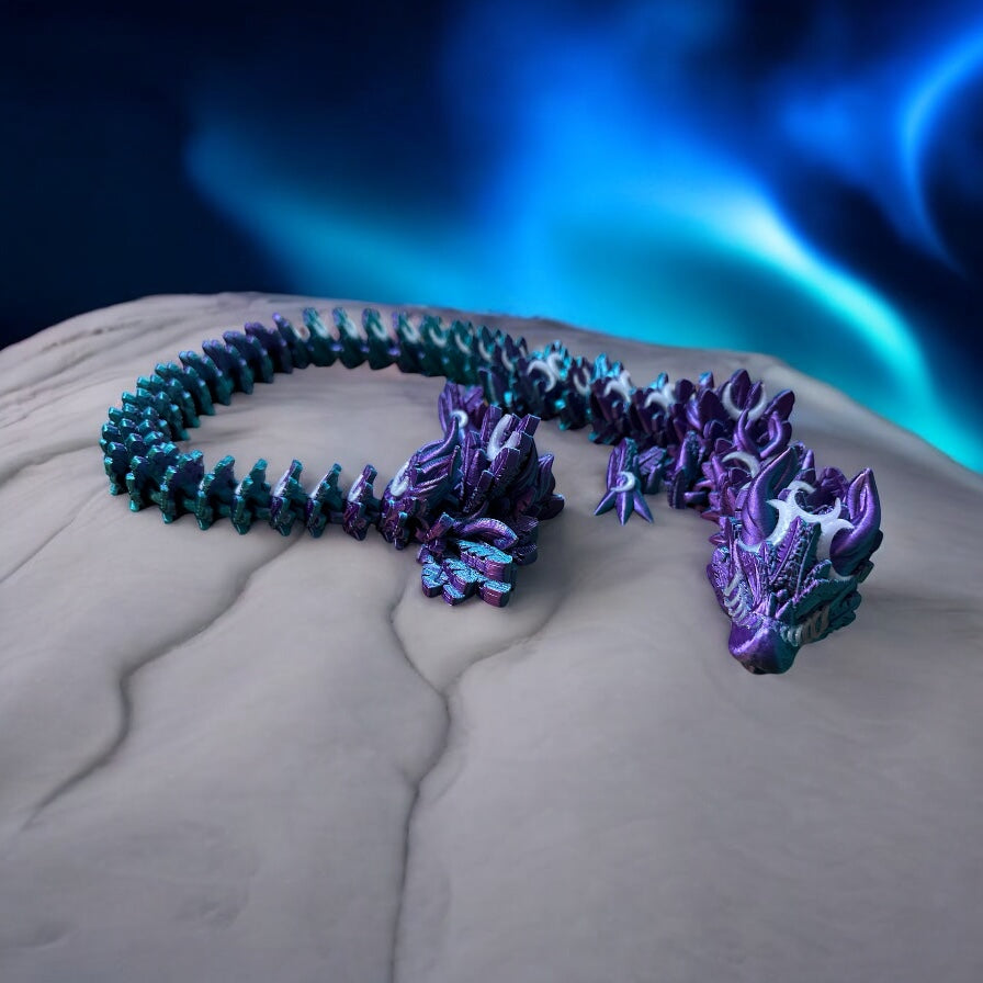 Gemini articulated dragon 3d print