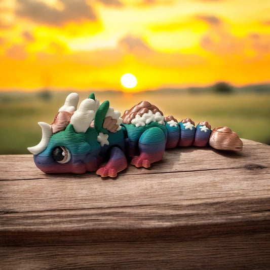 Rainbow Gemini dream dragon 3d print