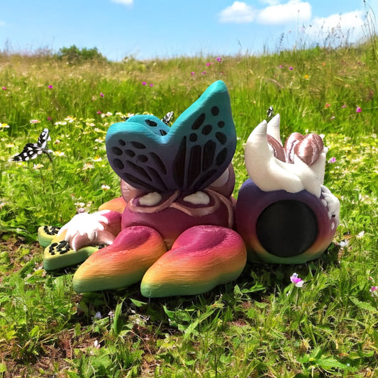 Rainbow Gemini butterfly turtle