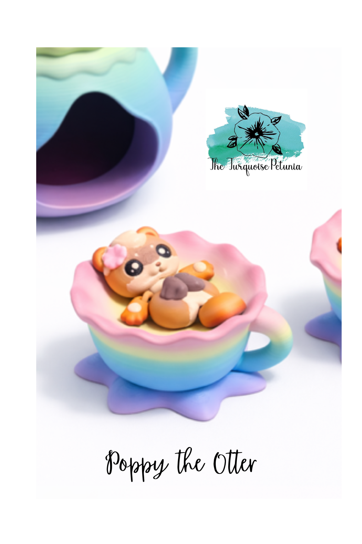 Otter Tea Party Figurine Set 🦦☕🌈